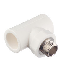 Изображение товара Тройник полипропиленовый Valtec переходный 25 мм х 1/2 НР(ш) х 25 мм (VTp.733.0.02504)