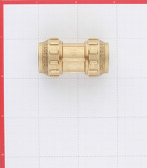 Муфта ПНД Tiemme компрессионная 32х32 мм латунь - фото 2