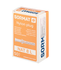 Дюбель распорный Sormat NAT L 8x65 мм нейлон (50 шт.) - фото 3