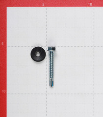 Саморезы кровельные с буром 38х5,5 мм металл-металл оцинкованные (50 шт.) - фото 4