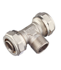 Изображение товара Тройник VALTEC (VTm.333.N.320632) 32 обж(ц) х 1 НР(ш) х 32 обж(ц)