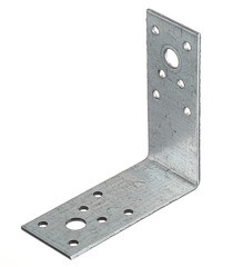 Уголок крепежный оцинкованный 90х90х40х2.5 мм - фото 1