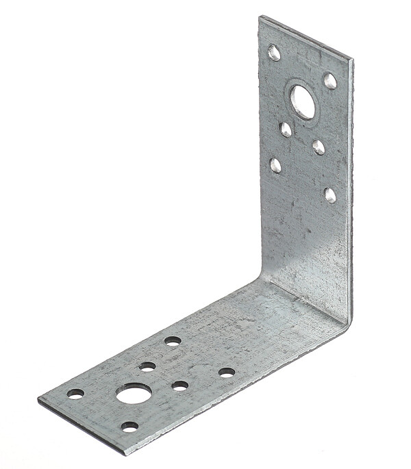 Изображение товара Уголок крепежный оцинкованный 90х90х40х2.5 мм для деревянных конструкций Россия