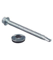 Саморезы кровельные с буром 64х5,5 мм металл-металл оцинкованные (30 шт.) - фото 4