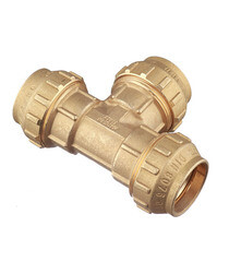 Тройник ПНД Tiemme компрессионный 32х32х32 мм латунь - фото 4