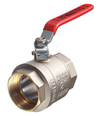 Кран шаровой латунный Valtec Base 1/2 ВР(г) х 1/2 ВР(г) бабочка прямой ...