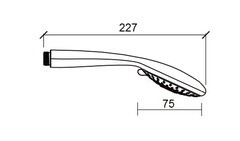 Лейка для душа Union d75 мм 3 режима без шланга пластик хром (MW022) - фото 5