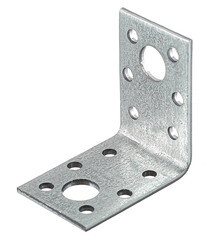 Уголок крепежный оцинкованный 50х50х35х2.5 мм - фото 1
