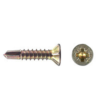 Саморезы оконные 19x3,9 мм с буром желтые (500 шт.)