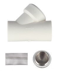 Фильтр полипропиленовый Valtec косой 32 мм В/В сетчатый (VTp.786.0.032) - фото 2