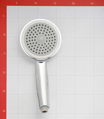 Лейка для душа Union d110 мм 1 режим без шланга пластик хром (MW013) - фото 3