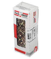 Саморезы оконные 19x3,9 мм с буром желтые (500 шт.) - фото 3