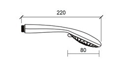 Лейка для душа Union d80 мм 3 режима со шлангом 1500 мм с держателем пластик хром (MW035) - фото 5