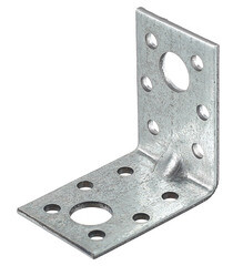 Уголок крепежный усиленный оцинкованный 50x50x35x2.5 мм - фото 1