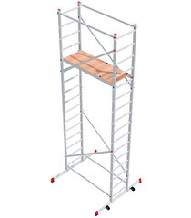 Изображение товара Вышка-тура Новая высота каркас алюминий рабочая высота 5,16 м