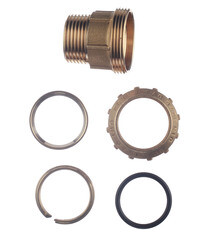 Муфта ПНД Tiemme компрессионная переходная 32х1 НР(ш) латунь - фото 6