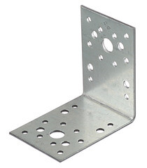 Уголок крепежный оцинкованный 90х90х65х2.5 мм - фото 1