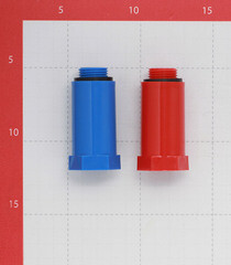 Заглушка полипропиленовая Valtec 1/2 НР(ш) красная/синяя (2 шт.) (VTp.792.M.04) - фото 4