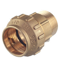 Муфта ПНД Tiemme компрессионная переходная 32х1 НР(ш) латунь - фото 3