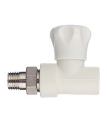 Клапан полипропиленовый Valtec 20 мм х 1/2 НР(ш) для радиатора с американкой (VTp.717.V.02004) - фото 5