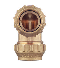 Угол ПНД Tiemme компрессионный 32х32 мм латунь - фото 5