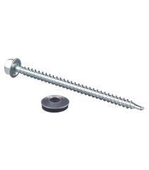 Саморезы кровельные с буром 76х4,8 мм металл-дерево оцинкованные (30 шт.) - фото 2