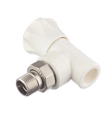 Клапан полипропиленовый Valtec 20 мм х 1/2 НР(ш) для радиатора с американкой угловой (VTp.718.V.02004) - фото 6