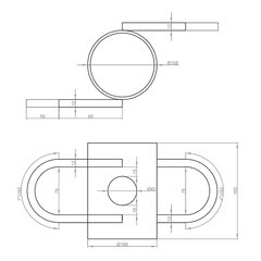 Вороток с петлями для сваи винтовой d89 мм - фото 2