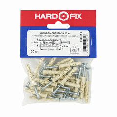 Дюбель-гвоздь Hard-Fix 5x30 мм цилиндрическая манжета нейлон (30 шт.) - фото 3