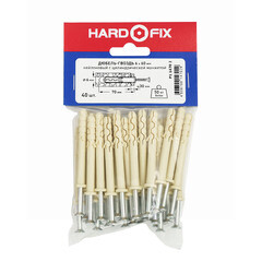 Дюбель-гвоздь Hard-Fix 6x60 мм цилиндрическая манжета нейлон (40 шт.) - фото 4