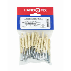 Дюбель-гвоздь Hard-Fix 6x40 мм потайная манжета нейлон (40 шт.) - фото 5