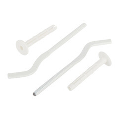 Изображение товара Кронштейн 7х170 мм для радиатора с дюбелями комплект белый (2 шт.) (685640)