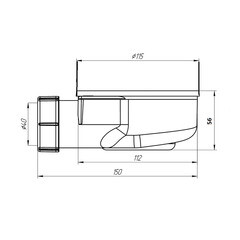 Сифон для душевого поддона Bas Good Door Stella (сЛ00094) - фото 5