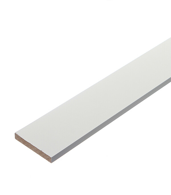 Изображение товара Наличник 58х8х2150 мм финишпленка белый прямой Верда ДПГ