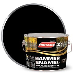Эмаль по металлу гладкая Parade Z1 RAL 9005 черная 2,5 л