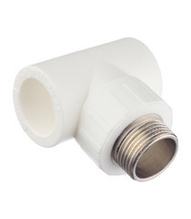 Изображение товара Тройник полипропиленовый Valtec переходный 32 мм х 1 НР(ш) х 32 мм (VTp.733.0.03206)