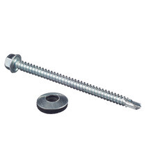 Саморезы кровельные с буром 76х5,5 мм металл-металл оцинкованные (25 шт.) - фото 3