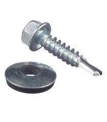 Саморезы кровельные с буром 25х5,5 мм металл-металл оцинкованные (300 шт.) - фото 2