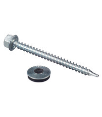 Саморезы кровельные с буром 60х4,8 мм металл-дерево оцинкованные (200 шт.) - фото 3