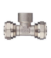 Тройник VALTEC (VTm.332.N.260526) 26 обж(ц) х 3/4 ВР(г) х 26 обж(ц) - фото 3