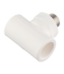 Тройник полипропиленовый Valtec переходный 25 мм х 1/2 НР(ш) х 25 мм (VTp.733.0.02504) - фото 2