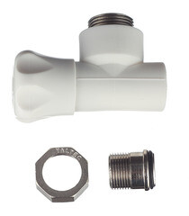 Клапан полипропиленовый Valtec 25 мм х 3/4 НР(ш) для радиатора с американкой угловой (VTp.718.V.02505) - фото 3