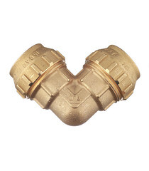 Угол ПНД Tiemme компрессионный 32х32 мм латунь - фото 3