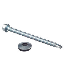 Саморезы кровельные с буром 76х5,5 мм металл-металл оцинкованные (130 шт.) - фото 4