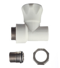 Клапан полипропиленовый Valtec 25 мм х 3/4 НР(ш) для радиатора с американкой (VTp.717.V.02505) - фото 3