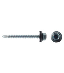 Саморезы кровельные с буром 51х4,8 мм металл-дерево оцинкованные (40 шт.) - фото 1