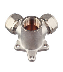 Водорозетка Tiemme двухплоскостная 16 обж(ц) х 1/2 ВР(г) (1600063) - фото 6