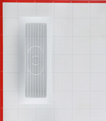 Решетка вентиляционная накладная пластиковая для плоских воздуховодов 60х204 мм - фото 2