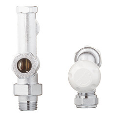 Узел регулирующий угловой Tiemme 1/2 НР(ш) х М24 НР(ш) для радиатора (3375KIT) - фото 3