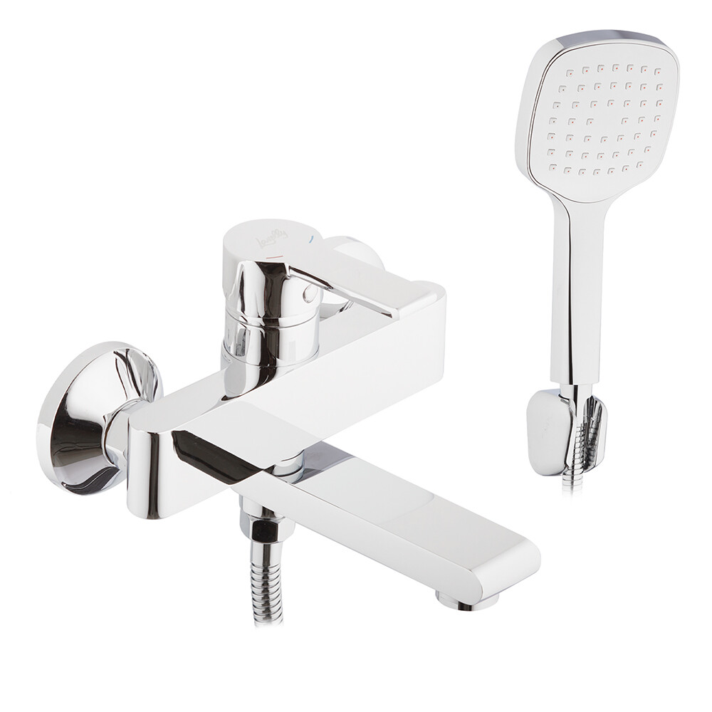 Изображение товара Смеситель для ванны Lavelly Balance хром однорычажный с коротким изливом с лейкой (672217)